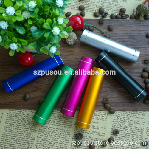 Sedex audit Metal power bank 2600mah external battery charger